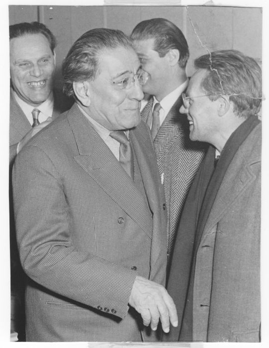Con Giuseppe Forzano - Autore del libretto del Gianni Schicchi (1954)